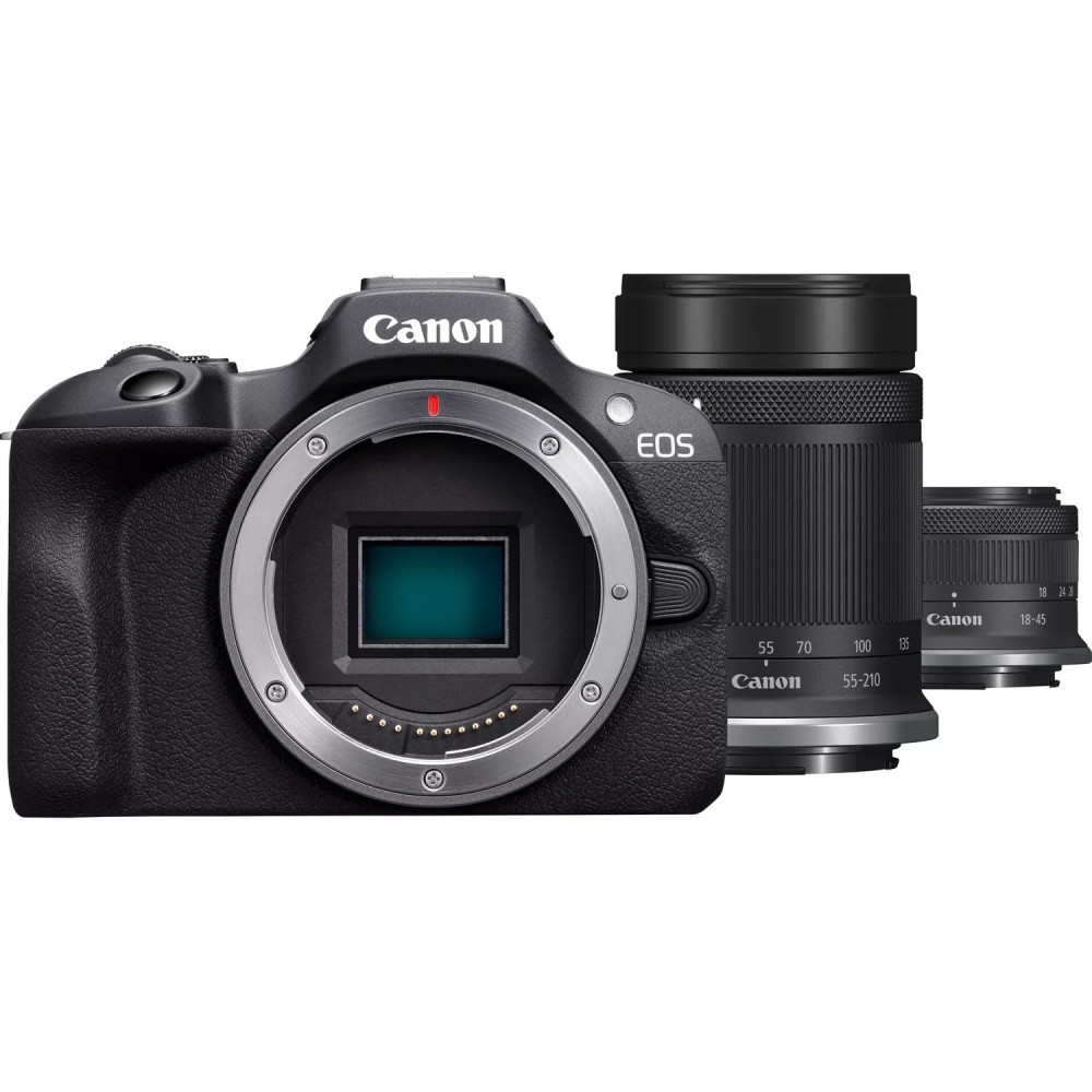 CANON EOS R100 + RF-S 18-45 + RF-S 55-210